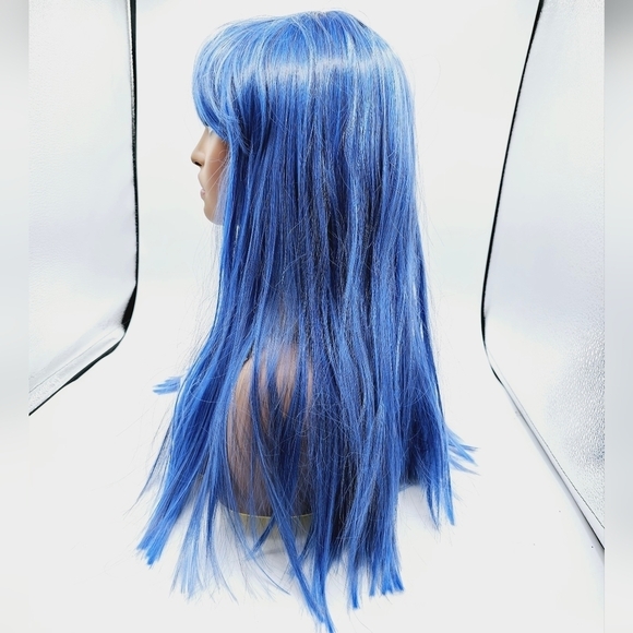 Uniwigs Blue Iris Blue Lowlighted Wavy Synthetic Wig - Picture 2 of 6